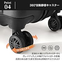 [Bargiotti] ABSスーツケース キャリーケース(ブラックLarge) Bargiotti ABSスーツケース キャリーバッグ キャリーケース 大
